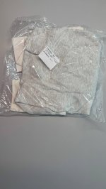 Zara ФУТБОЛКА С ДВОЙНЫМ КОНТРАСТОМ Grey marl | 3641/628/803