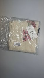 Zara ТРИКОТАЖНЫЙ ШАРФ С ЦВЕТОЧНОЙ ВЫШИВКОЙ Ecru | 3739/261/712