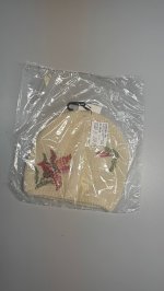 Zara Вязаная шапка с вышивкой цветов Ecru | 3739/260/712