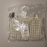 Zara РУБАШКА В КЛЕТКУ Ecru / Blue | 6061/498/080