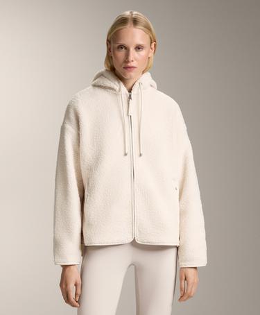 OYSHO Полушубковая куртка с капюшоном из искусственного меха купить с доставкой.