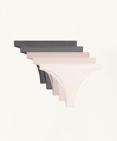 5 трусов бразильяно из смесового хлопка- Заказать в России