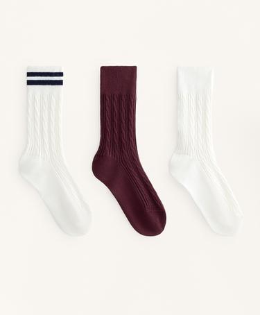 3 пары классических носков из смесового хлопка- Заказать в России