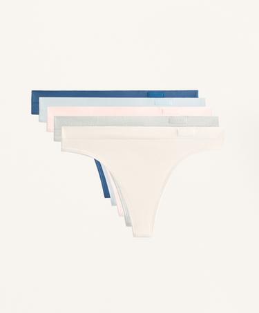 OYSHO PACK DE 5 CUECAS TANGA SEAMLESS SOFT TOUCH