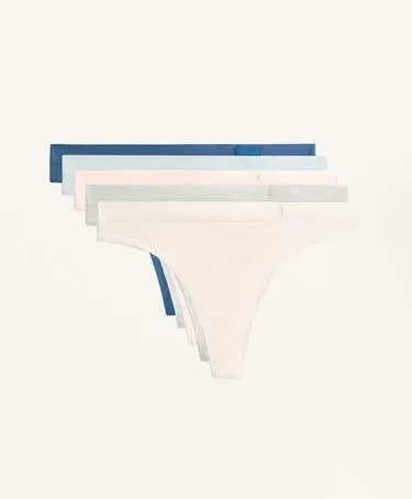 5 SEAMLESS SOFT TOUCH THONGS