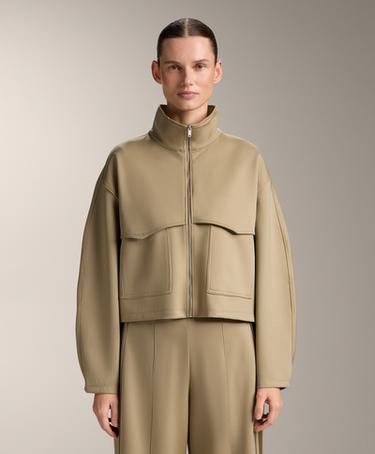 Куртка BOXY с эффектом неопрена