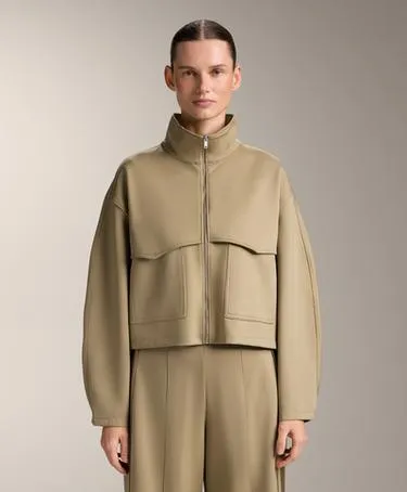 Куртка BOXY с эффектом неопрена