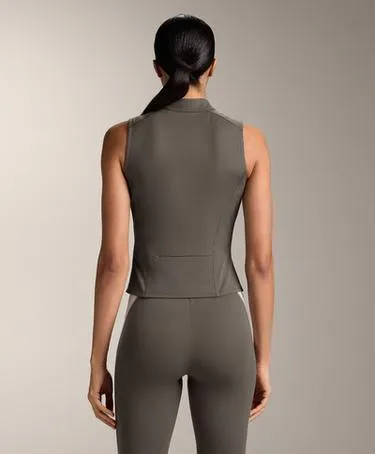 Футболка на молнии без рукавов