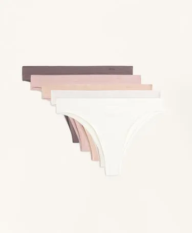 5 бесшовных трусов бразильяно SEAMLESS из мягкой ткани- Заказать в России