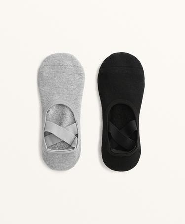 2 пары носков из смесового хлопка с лентами для йоги и пилатеса- Заказать в России