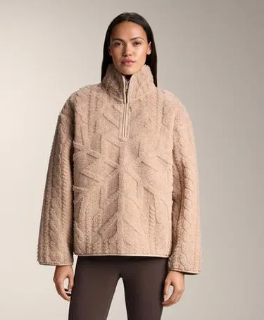 Толстовка-флис с узором снежинки из мехотипа- Заказать в России