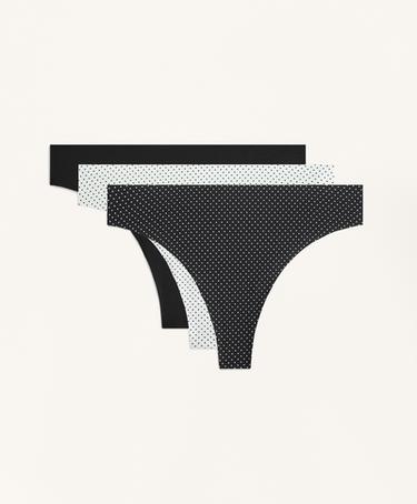 OYSHO Три невидимых трусиков из полиамидного микса