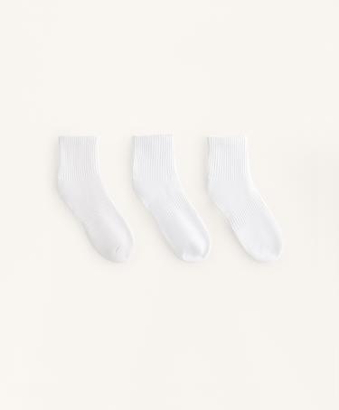 OYSHO 3 пары спортивных носков из хлопкового смесового материала, длиной до щиколотки