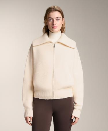 OYSHO Вязаная куртка с высоким воротником