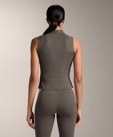 Майка без рукавов с молнией