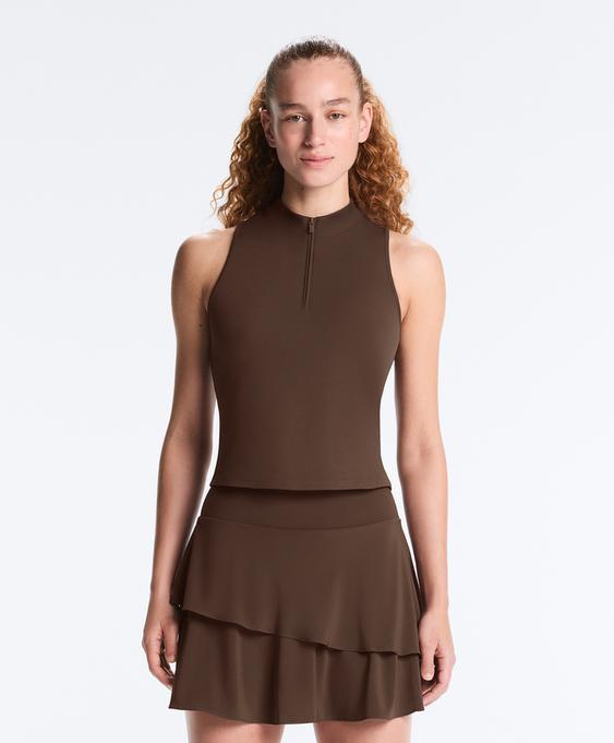 Майка без рукавов с полу-молнией- Заказать в России