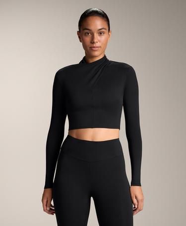 OYSHO Футболка с драпировкой на горловине COMFORTLUX