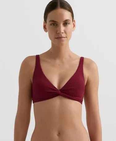 Топ бикини халтер из жаккардовой ткани в мелкую клетку- Заказать в России