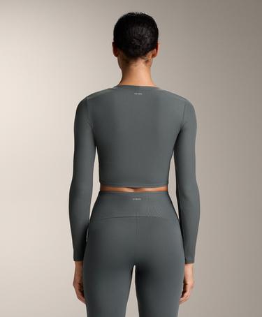 OYSHO Удобная футболка с длинным рукавом из рибаны COMFORTLUX