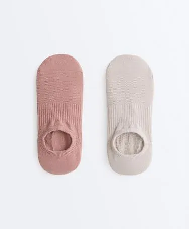 2 пары невидимых носков из смесового хлопка для йоги и пилатеса- Заказать в России