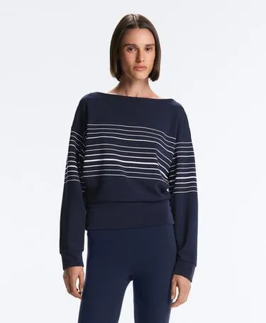 Полосатая толстовка-тельняшка из мягкого модала