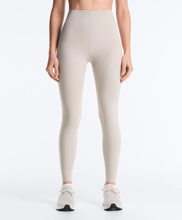 OYSHO HIGH-RISE COMPRESSIVE REFLECTIVE CORE CONTROL ANKLE-LENGTH LEGGINGS