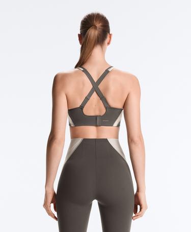 OYSHO FIRM SUPPORT COMPRESSIVE REFLECTIVE SPORTS BRA
