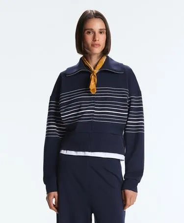 Куртка в морскую полоску из мягкого модала- Заказать в России