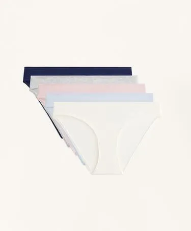 5 классических трусов из смесового хлопка- Заказать в России