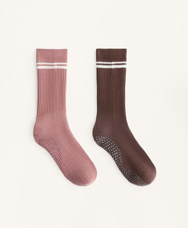 OYSHO 2 пары CLASSIC носки для йоги и пилатеса из смесового хлопка купить с доставкой.