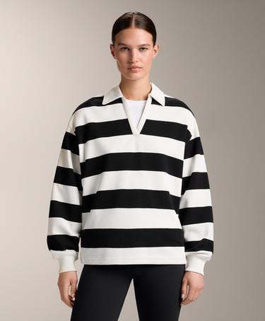 OYSHO Поло из полотна с набивным узором из хлопка