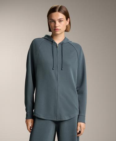 OYSHO Куртка в рубчик с капюшоном и 29% модала