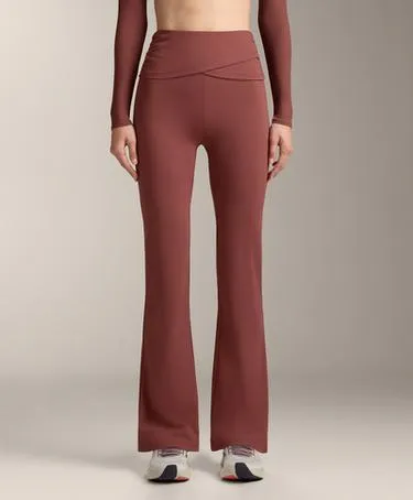 Брюки с завышенной талией и широкими штанинами COMFORTLUX с драпировкой на талии- Заказать в России