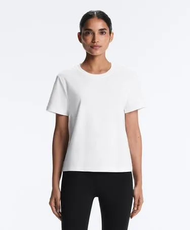 OYSHO REGULAR FIT COTTON BLEND SHORT SLEEVE T-SHIRT