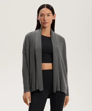 Вязаный кардиган с деталями в рубчик- Заказать в России