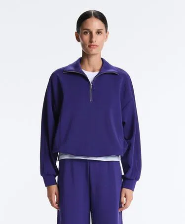 Толстовка с молнией до уровня груди, из ткани с модалом BRUSHED