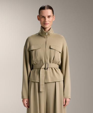 OYSHO Пиджак с поясом из мягкого материала с модалом