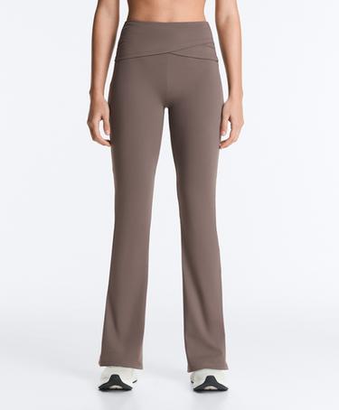 OYSHO Брюки с высокой талией и широкими брючинами с драпировкой по поясу COMFORTLUX