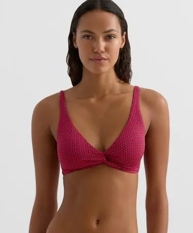 Бикини с геометрическим жаккардовым лифом на завязках- Заказать в России