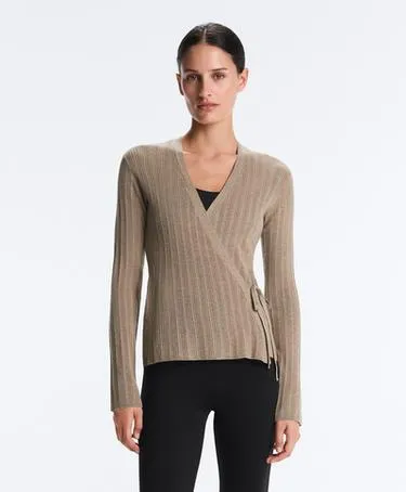 Вязаная куртка RIB с боковой завязкой- Заказать в России