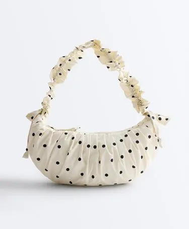 Сумка через плечо с принтом в горошек- Заказать в России