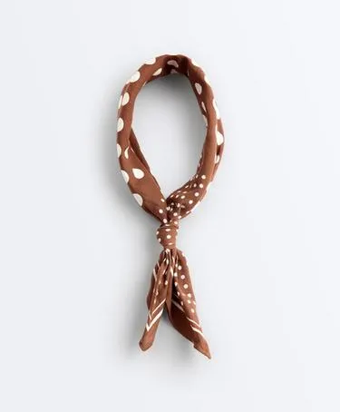 Бандана из 100%-го хлопка в горошек- Заказать в России