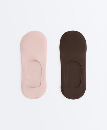 OYSHO 2 пары носков-следков из микрофибры, высокий вырез