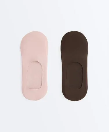 2 пары носков-следков из микрофибры, высокий вырез- Заказать в России