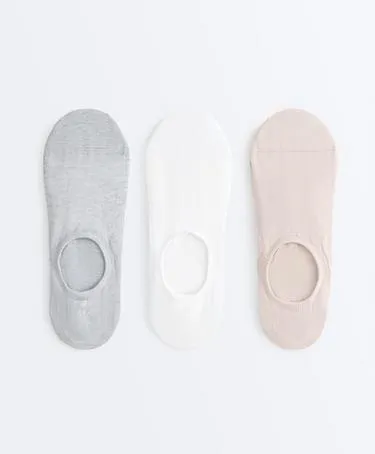 3 пары спортивных носков-следков из смесового полиамида- Заказать в России