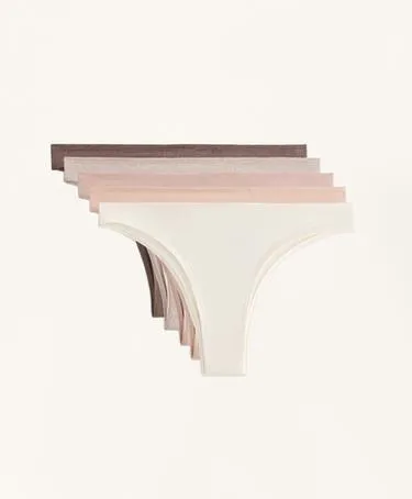 Трусики-бразильяны из 5 хлопковых смесей- Заказать в России