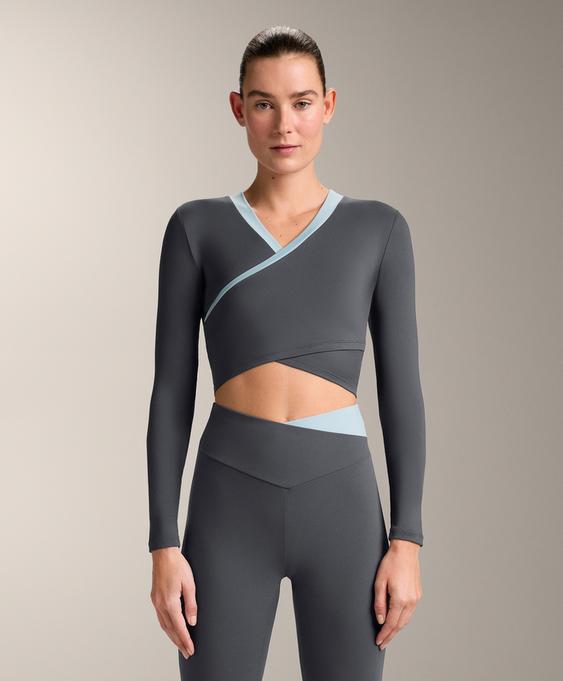 Футболка с длинным рукавом comfortlux с контрастной отделкой