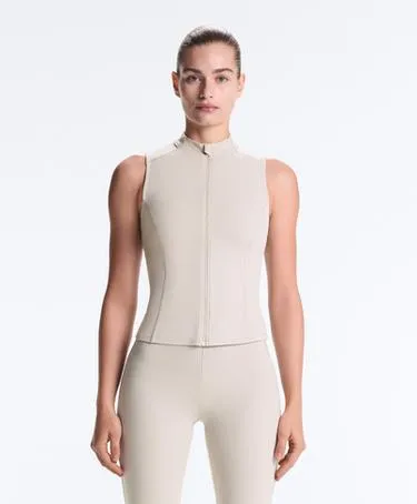 Футболка на молнии без рукавов- Заказать в России