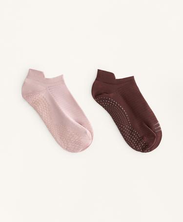 OYSHO Носки-кеды для йоги и пилатеса из полиамидного смесового материала, 2 пары