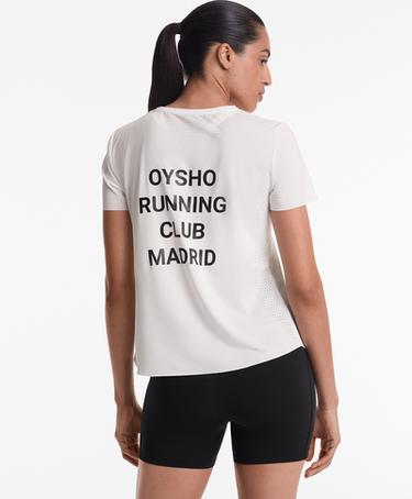 OYSHO Футболка с коротким рукавом RUNNING CLUB MADRID с технической посадкой